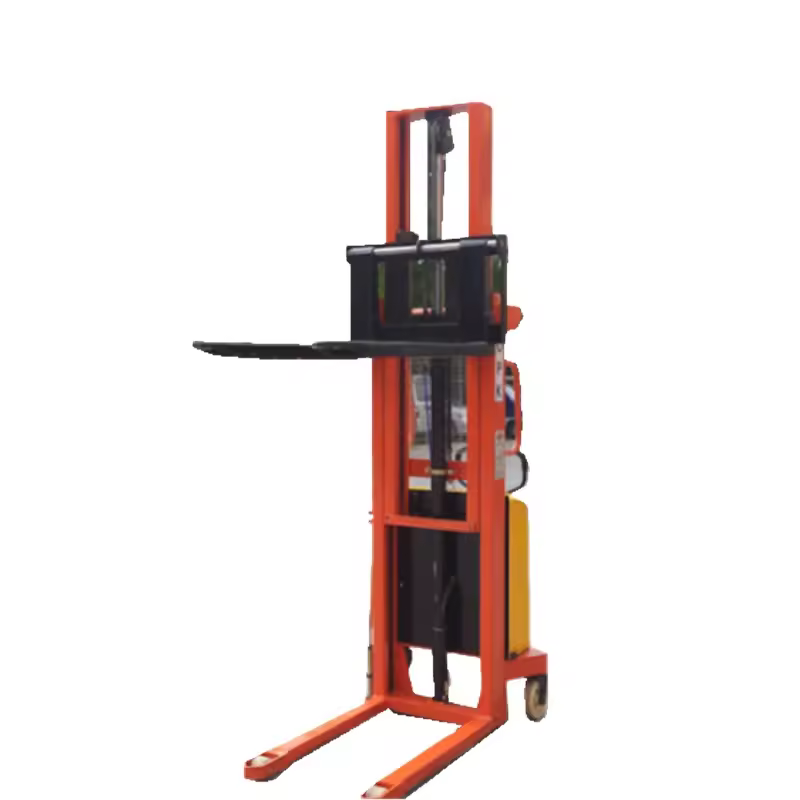 Single Frame Series pallet stacker Semi Electric Stacker Portable Forklift 4